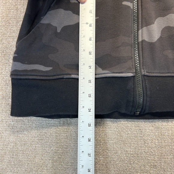 Athleta Triumph Printed Hoodie Women's Small Gray Camo Full Zip Performance Gym - Picture 12 of 15